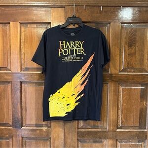 Harry Potter And The Cursed Child Parts 1 & 2 T Shirt Size Large Black Adult